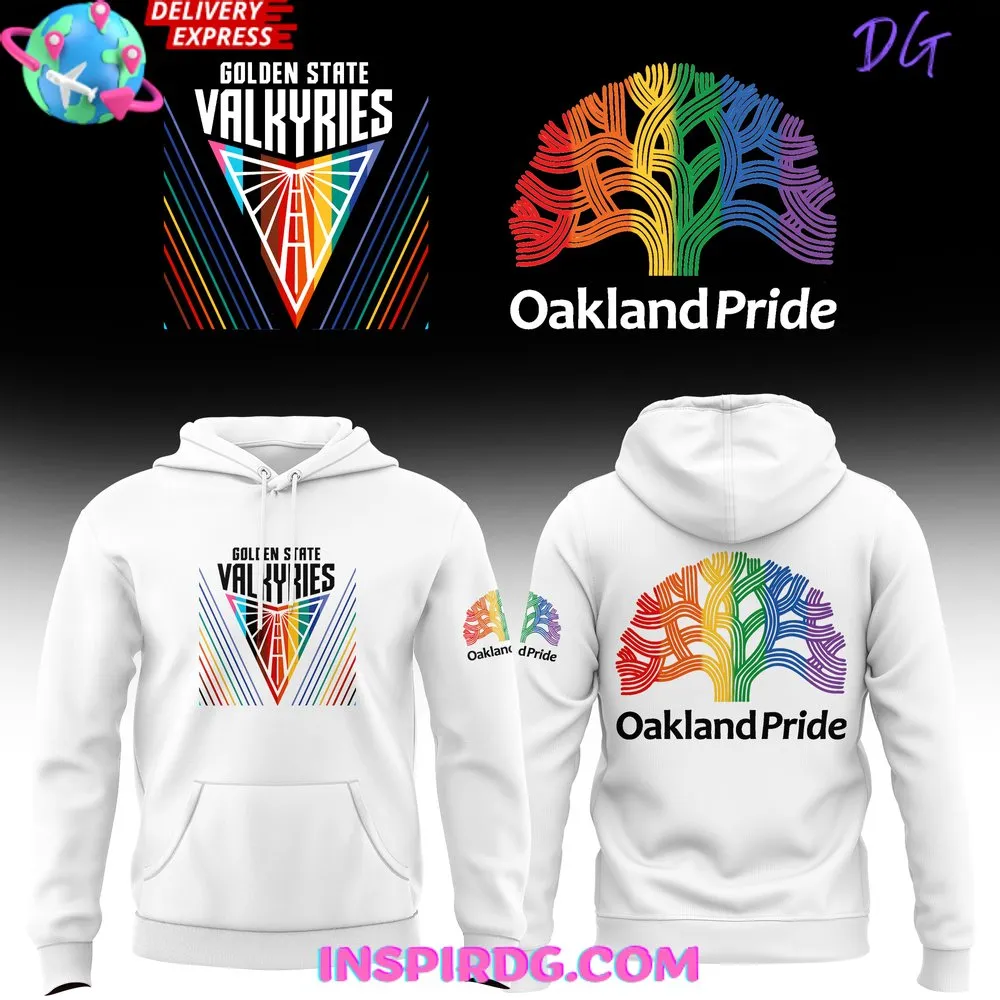 -WNBA Golden State Valkyries Oakland Pride White Hoodie