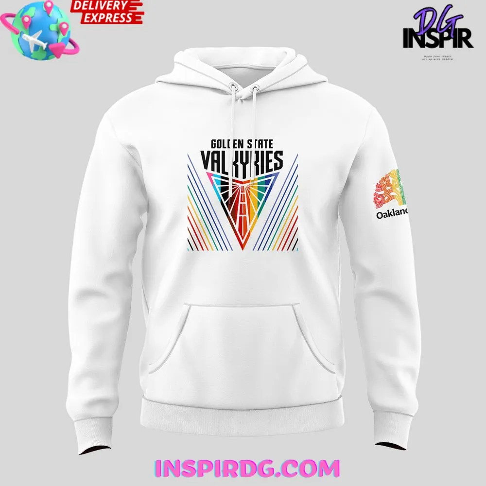 -WNBA Golden State Valkyries Oakland Pride White Hoodie