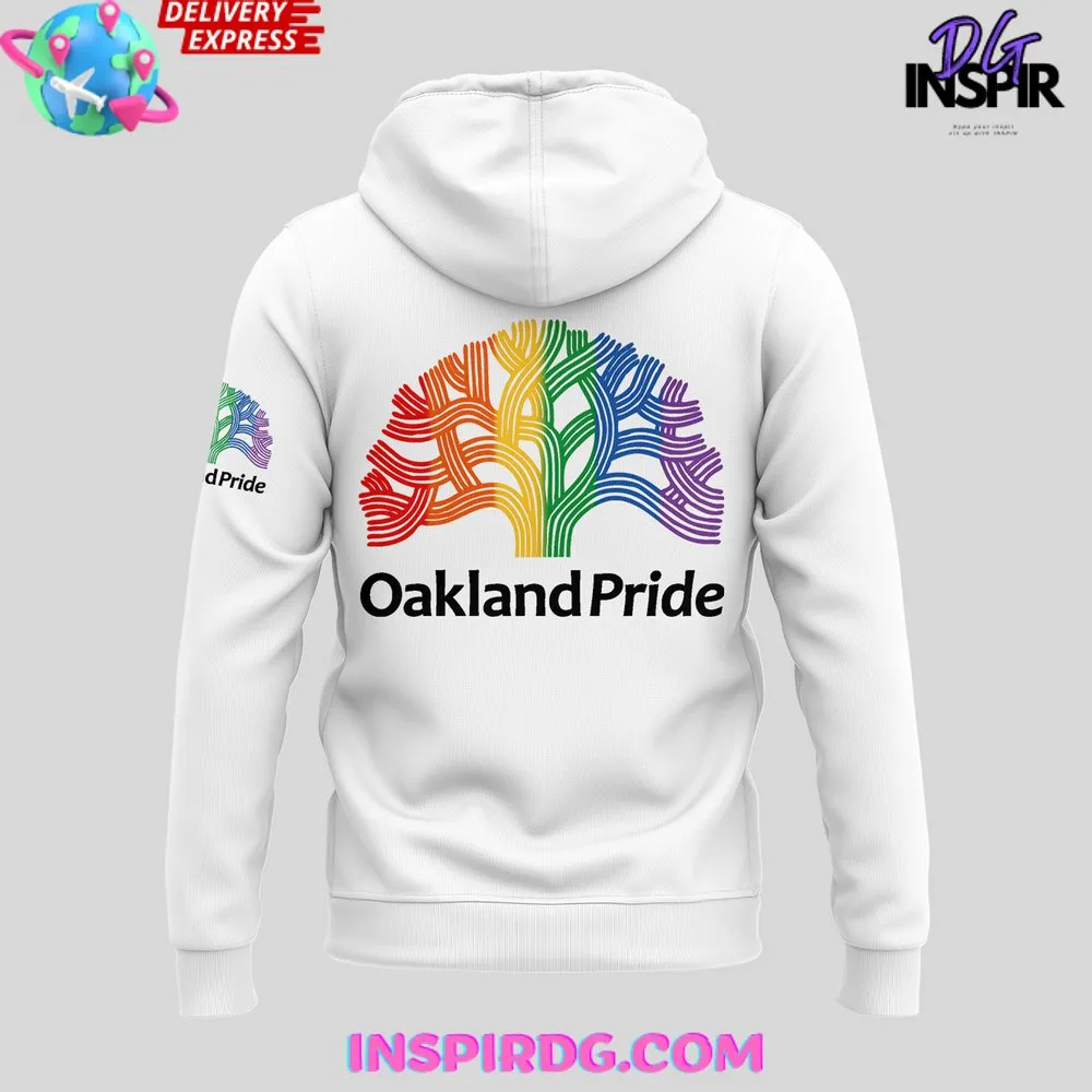 -WNBA Golden State Valkyries Oakland Pride White Hoodie