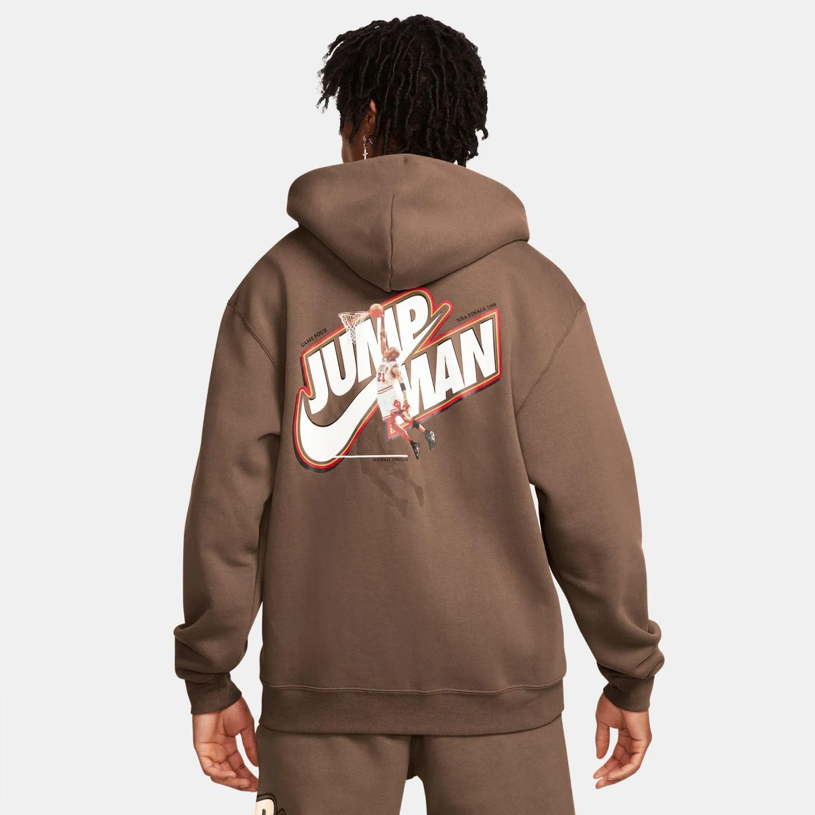 Air Jordan Jumpman Full-Zip Fleece Hoodie ''Brown''