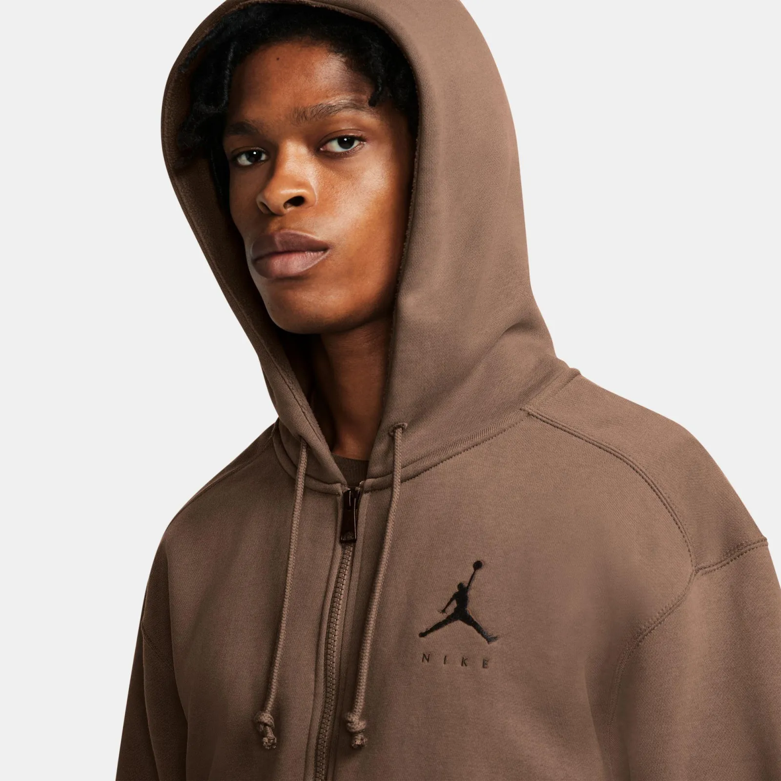 Air Jordan Jumpman Full-Zip Fleece Hoodie ''Brown''