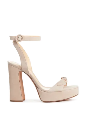 Alexandre birman  Clarita Curve leather heeled sandals - Beige