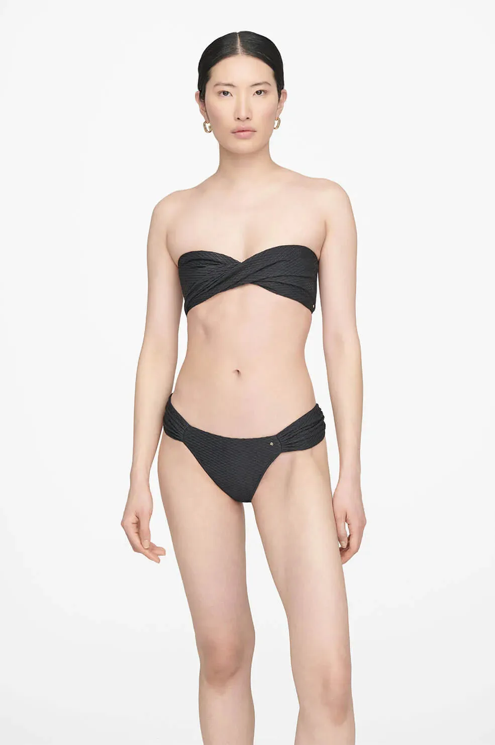 Anine Bing Naya Bikini Bottom Black