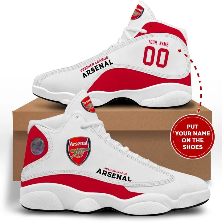 Arsenal Personalized Air Jordan 13 Sneakers For Men Women