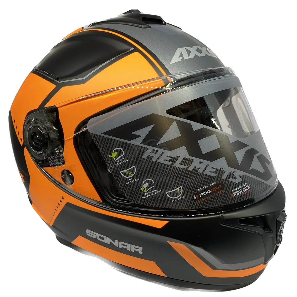 Axxis Draken Sonar Helmet - Orange