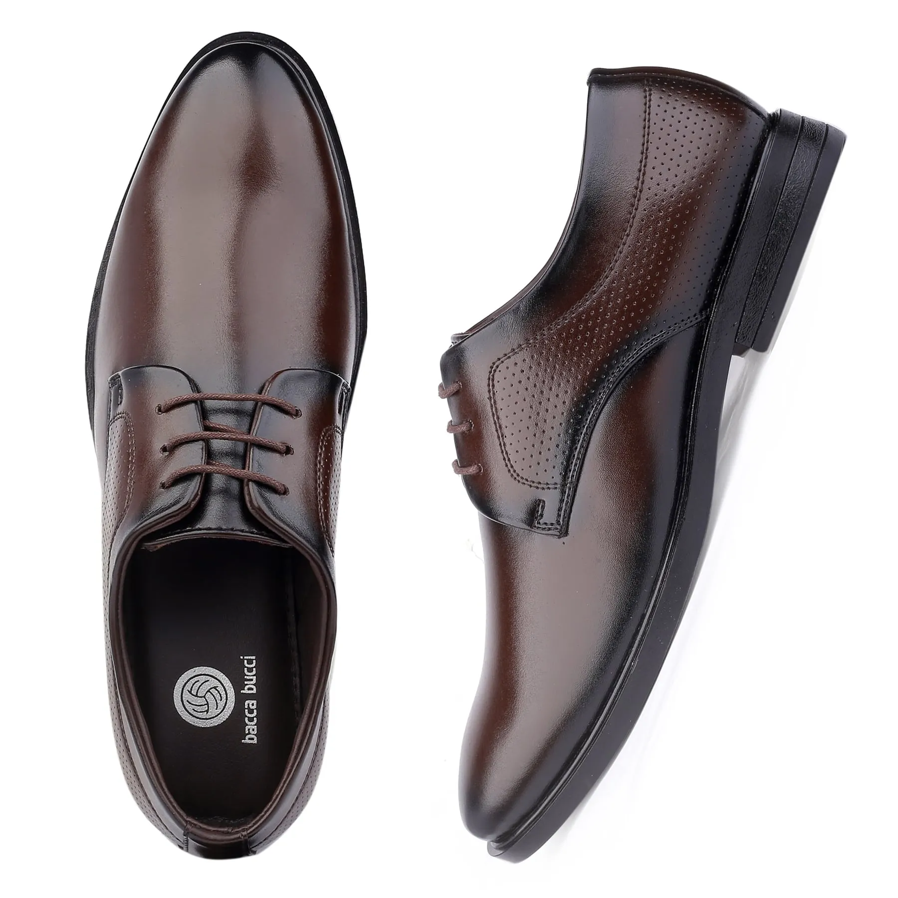 Bacca Bucci VANCOUVER Formal Shoes with Superior Comfort |  All Day Wear Office Or Party Lace-up Shoes