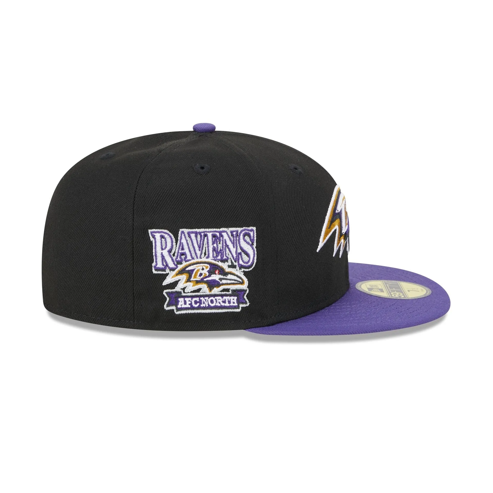 Baltimore Ravens Throwback Hidden 59FIFTY Fitted Hat