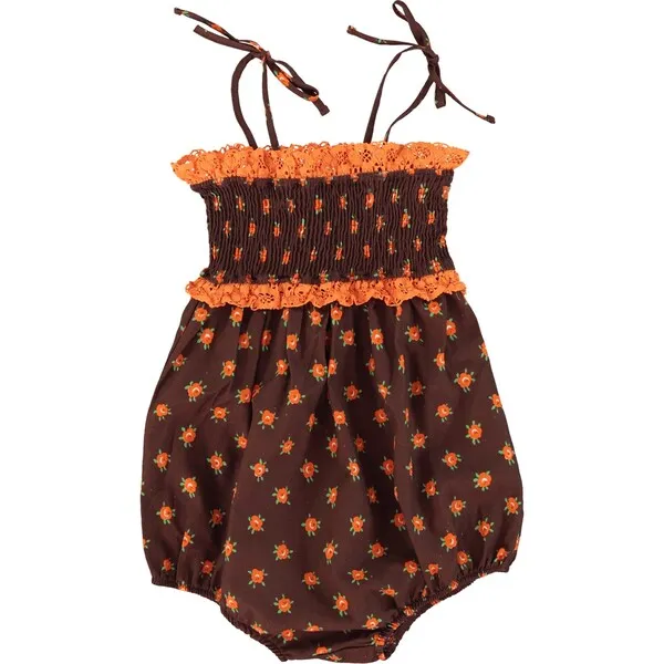 Bebe Organic Alma Romper, Nostalgic Flowers