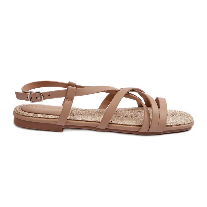 Big Star Women's Flat Sandals NN274012 Beige