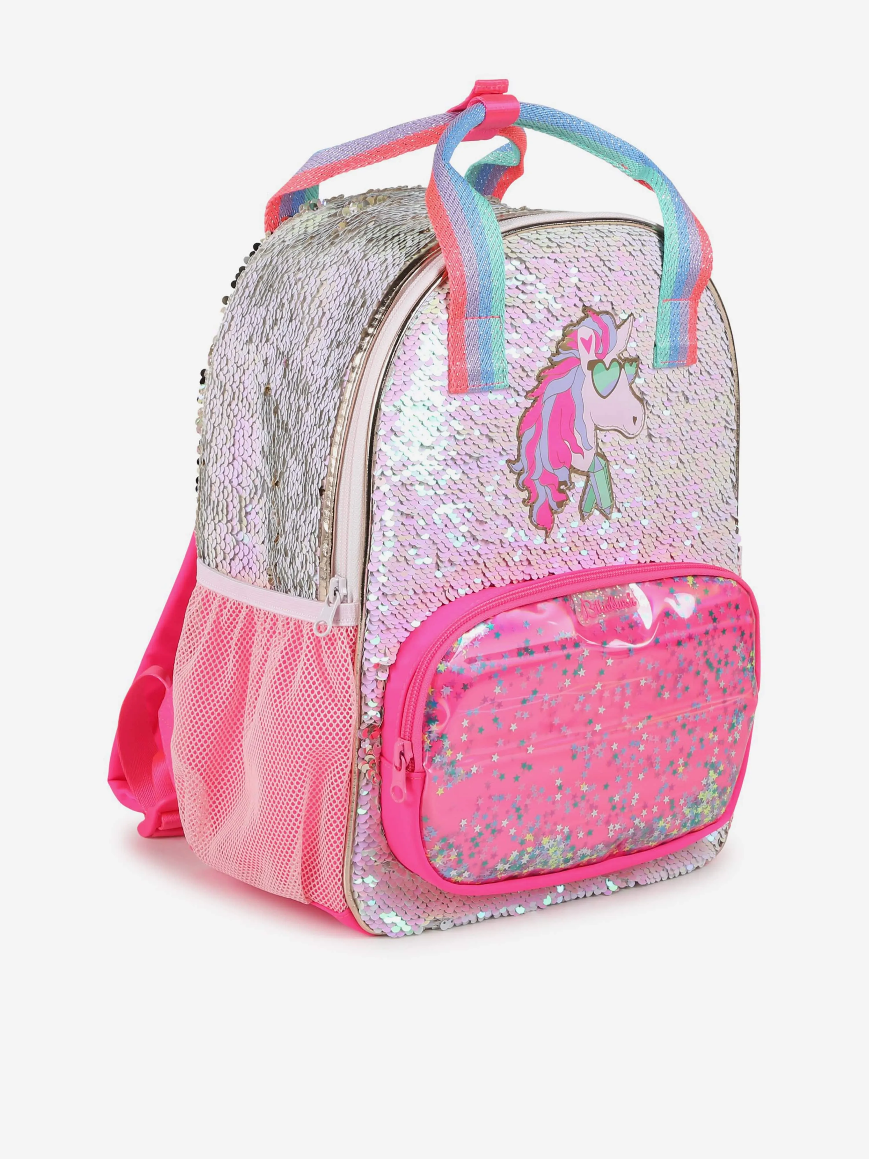 Billieblush Girls Sequin Pegasus Backpack in Pink (34cm)