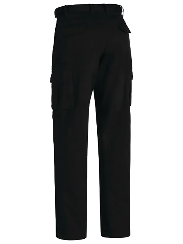 Bisley Workwear BPC6007 Men's Pant - Cargo - Original 8 Pocket - Cotton Drill - Black - 77R