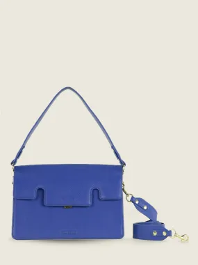 Blue Leather Baguette Bag for Women - Gabrielle Azur Royal Blue | PAUL MARIUS