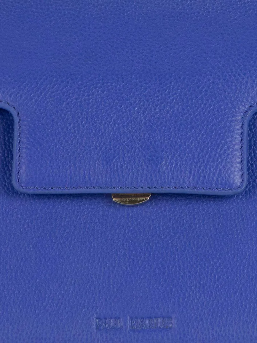 Blue Leather Baguette Bag for Women - Gabrielle Azur Royal Blue | PAUL MARIUS