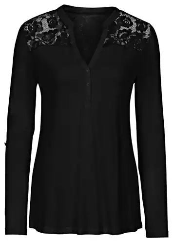 bonprix Lace Yoke Tunic | Kaleidoscope