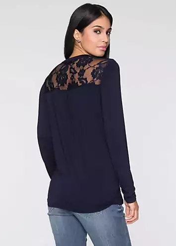 bonprix Lace Yoke Tunic | Kaleidoscope