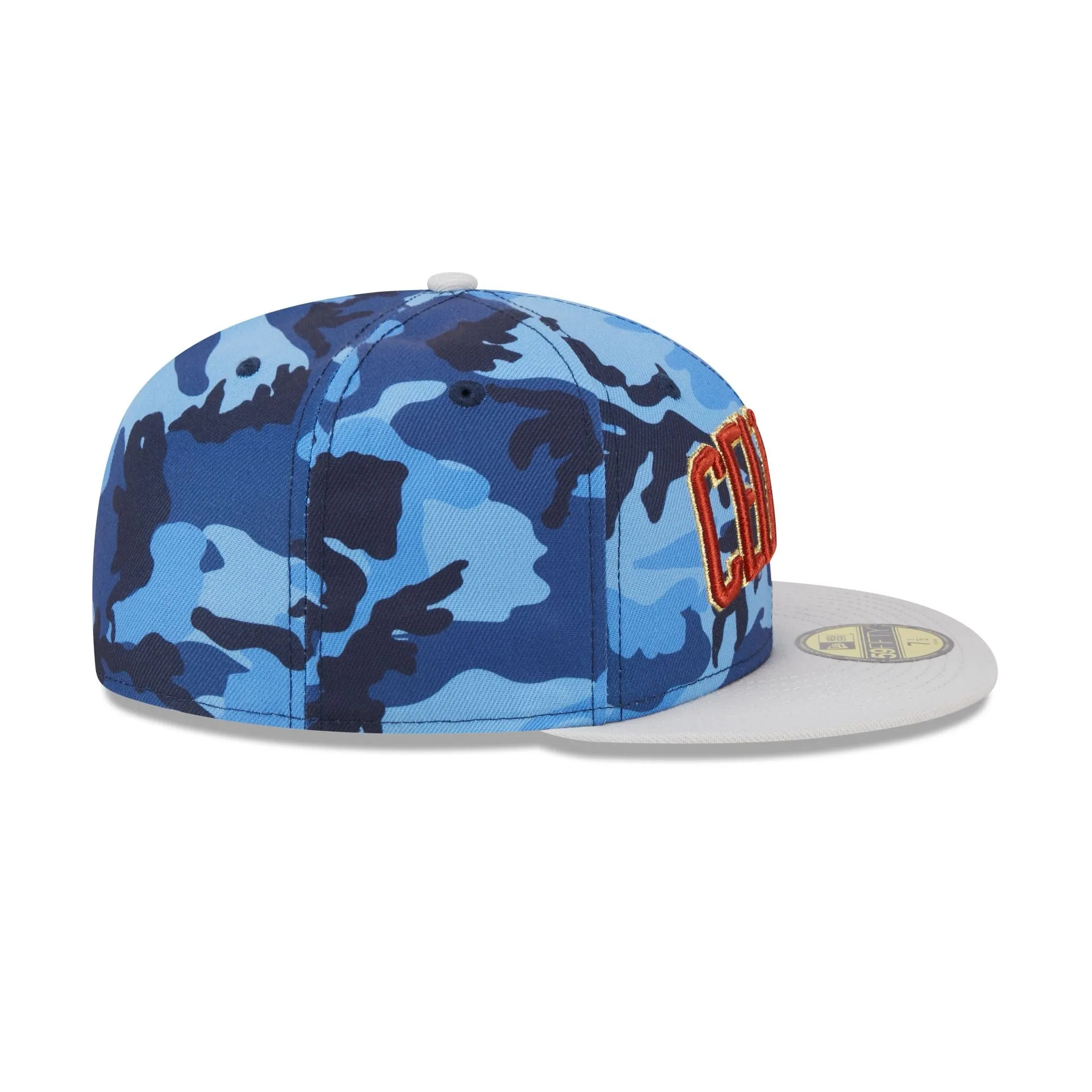 Boston Celtics Blue Camo 59FIFTY Fitted Hat