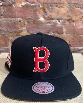 Boston Red Sox Snapback Hat - Mitchell & Ness