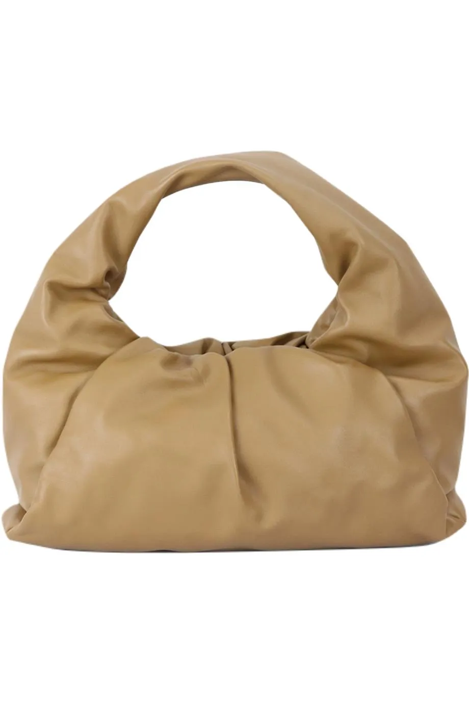 BOTTEGA VENETA POUCH GATHERED LEATHER SHOULDER BAG