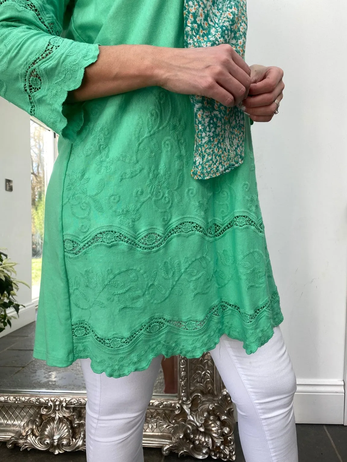 Broderie Anglaise Tunic Bertha