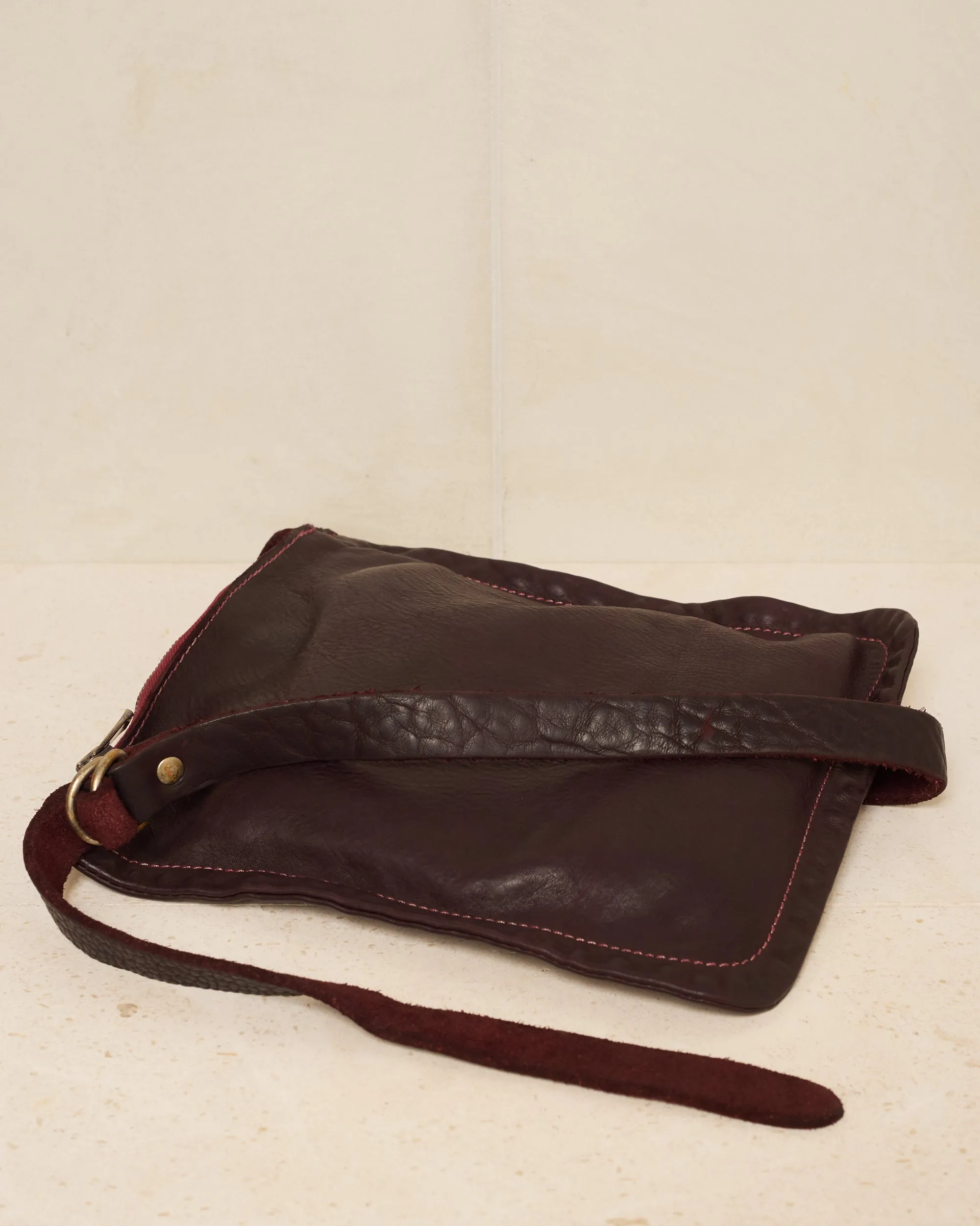 Burgundy W4 Small Cross Body Bag