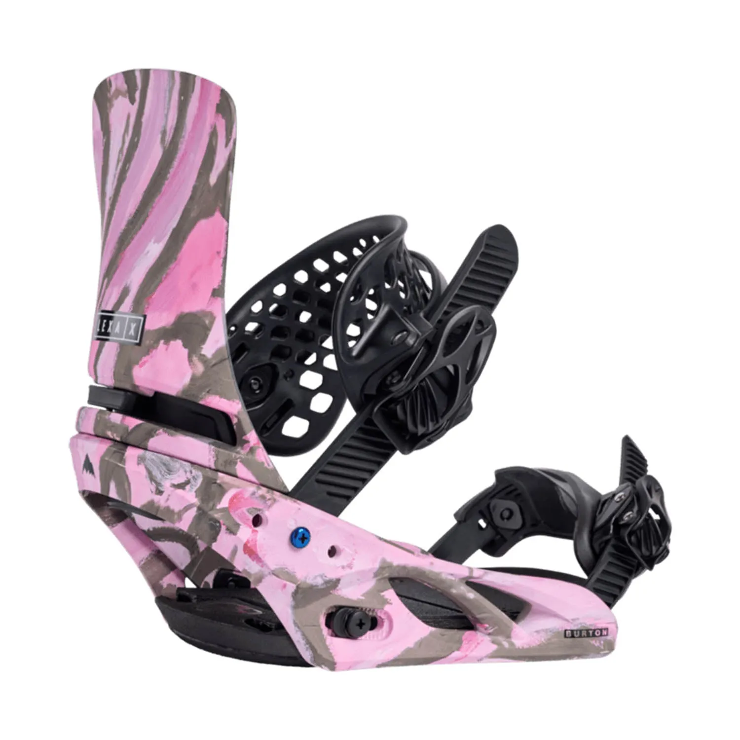 Burton Womens Lexa X Snowboard Bindings Gray/Pink 2025