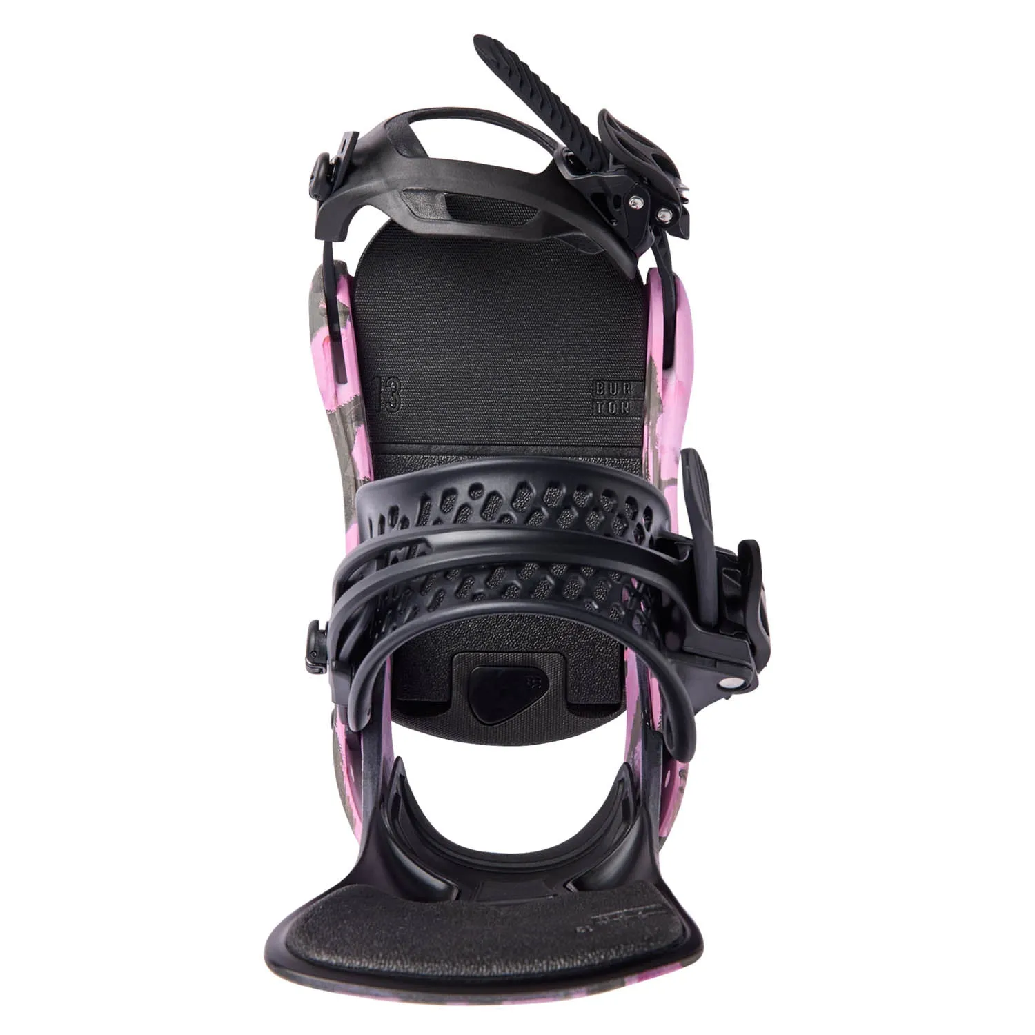 Burton Womens Lexa X Snowboard Bindings Gray/Pink 2025