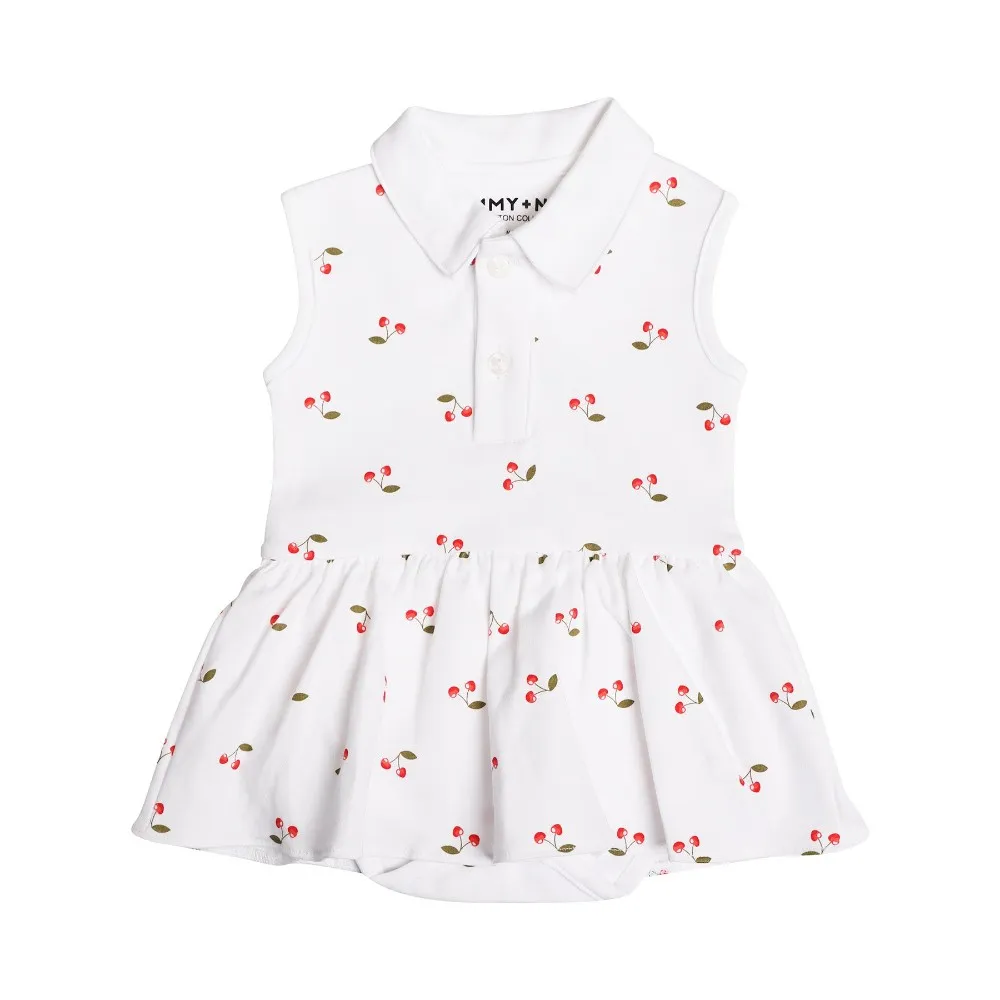 Cheery Cherry Polo Riley Romper