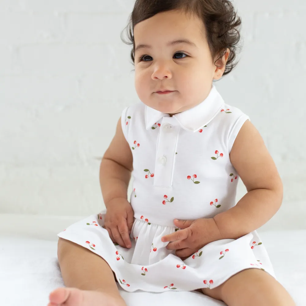 Cheery Cherry Polo Riley Romper