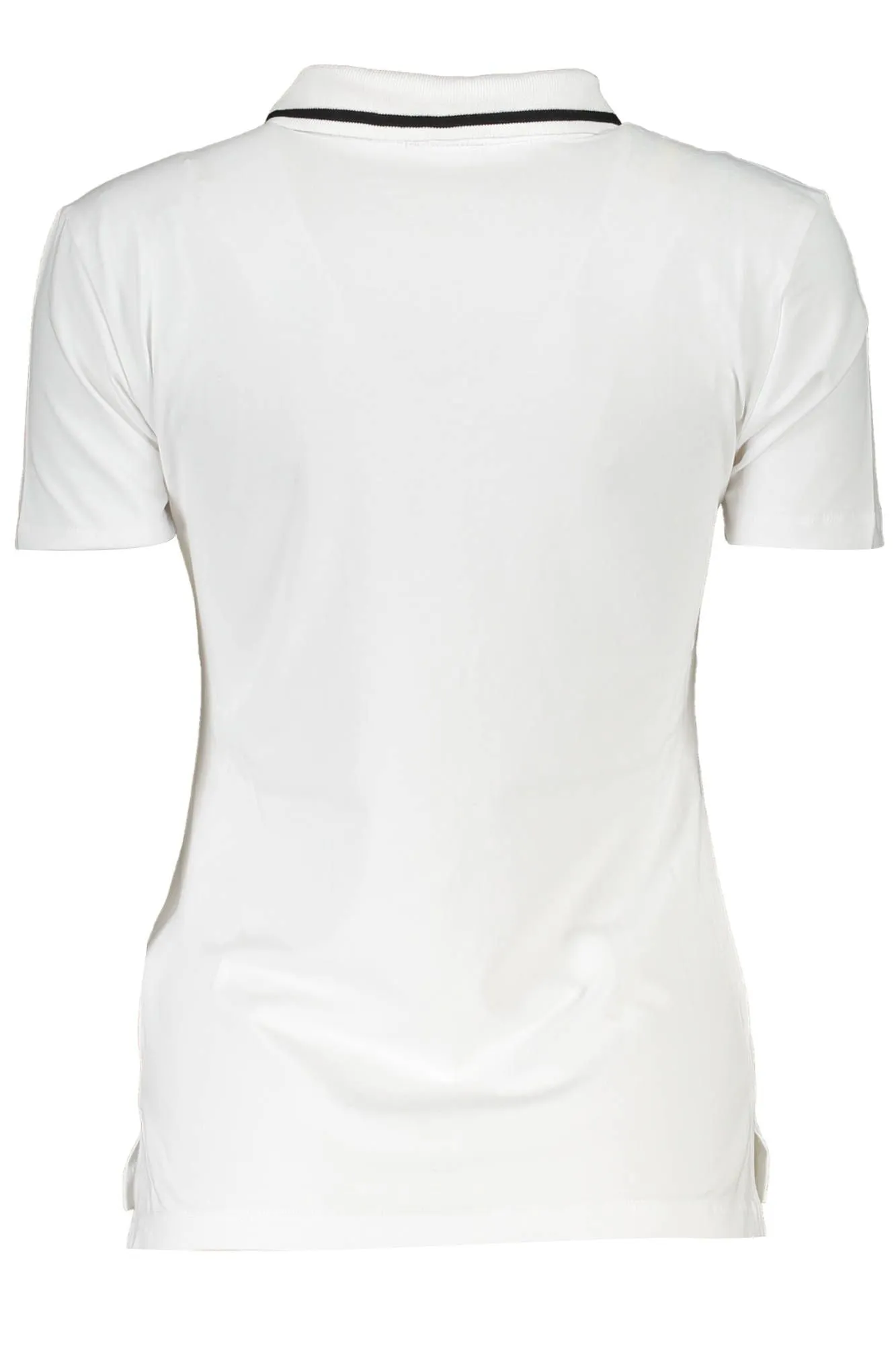 Chic White Polo with Contrasting Accents