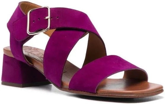 Chie Mihara Quisael 50mm crossover-strap sandals Purple