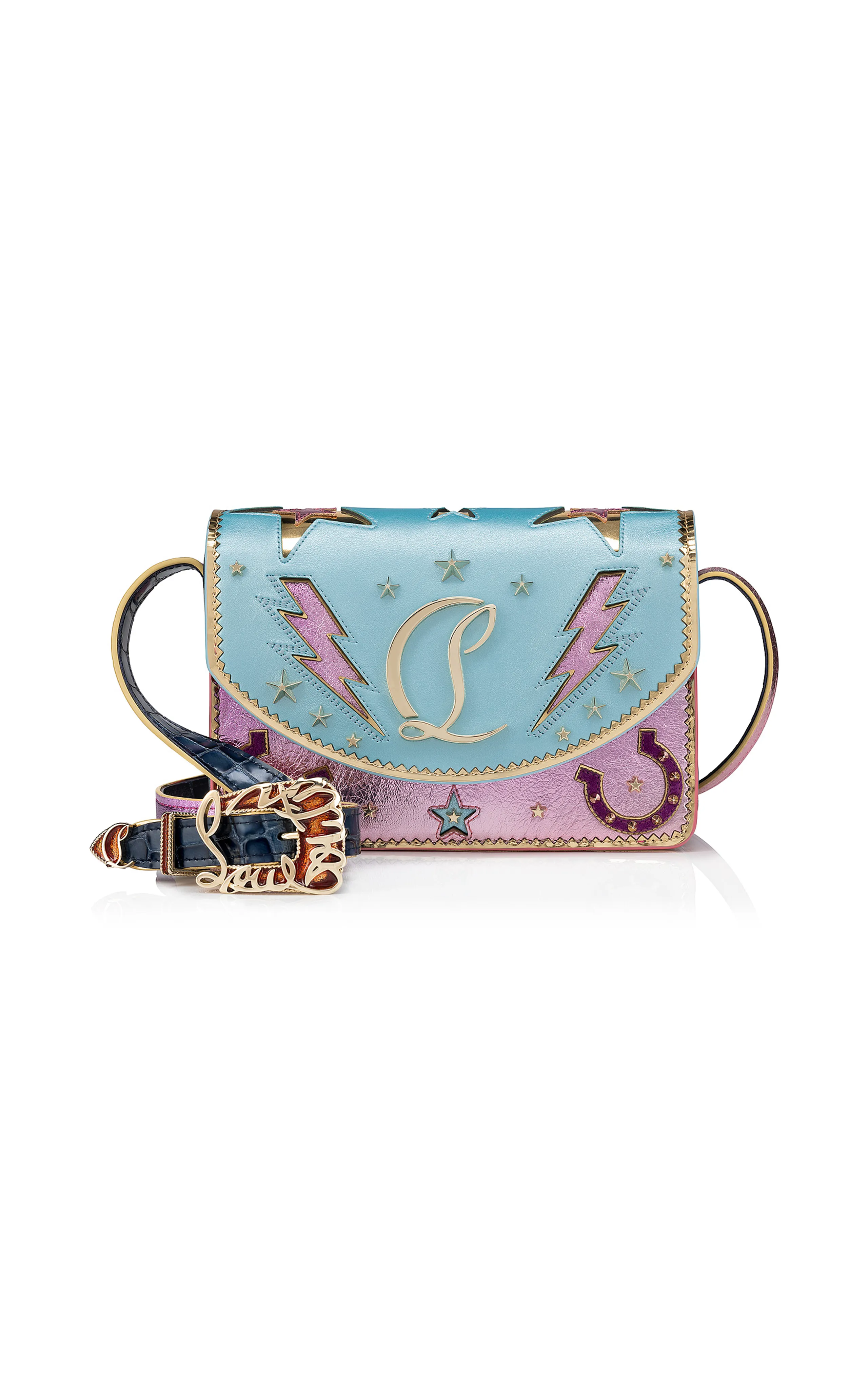 Christian Louboutin Giddy Small Embellished Leather Bag