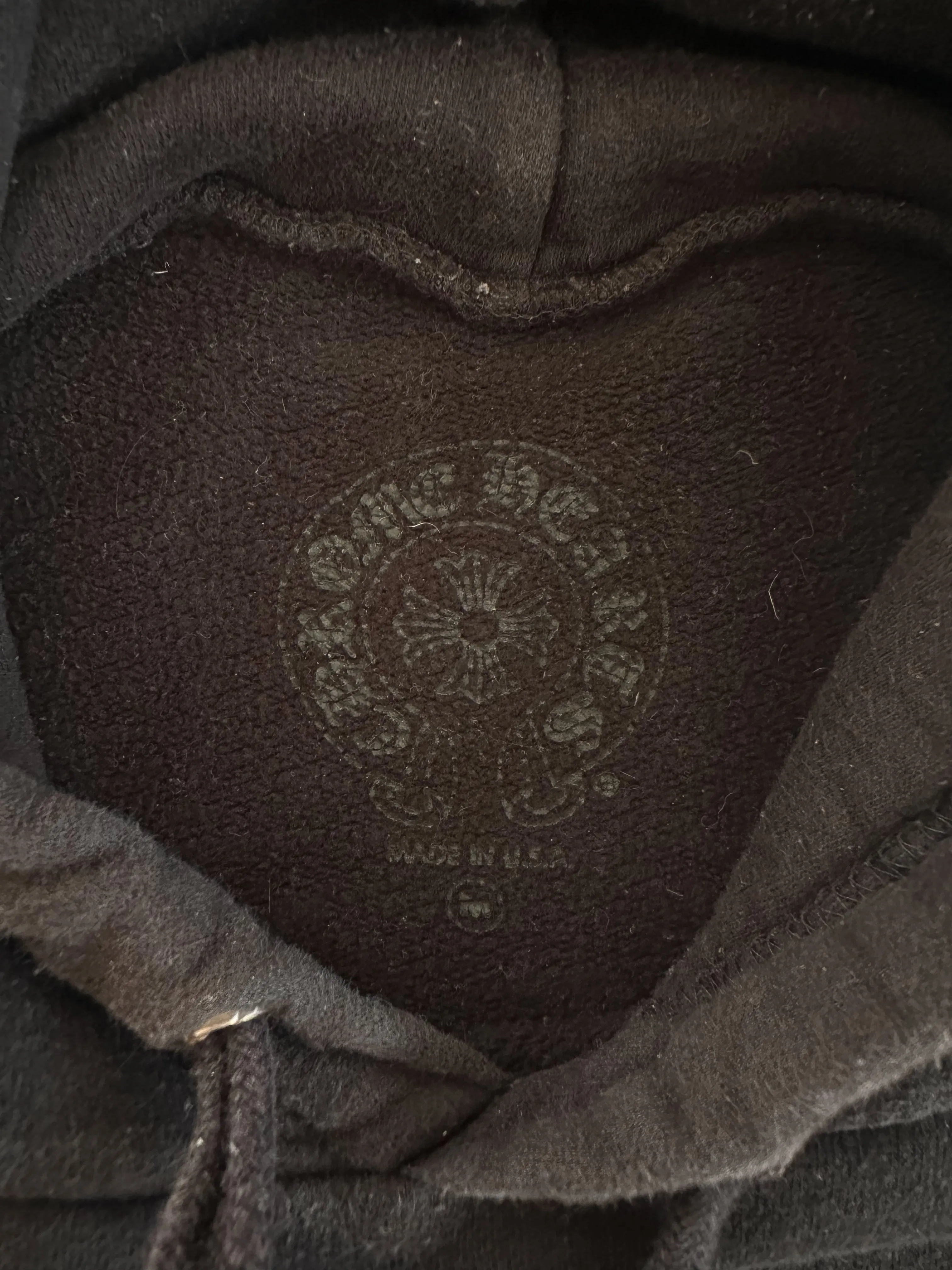 Chrome Hearts Black & White Horseshoe Logo Hoodie