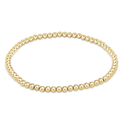 Classic gold 3mm bead bracelet