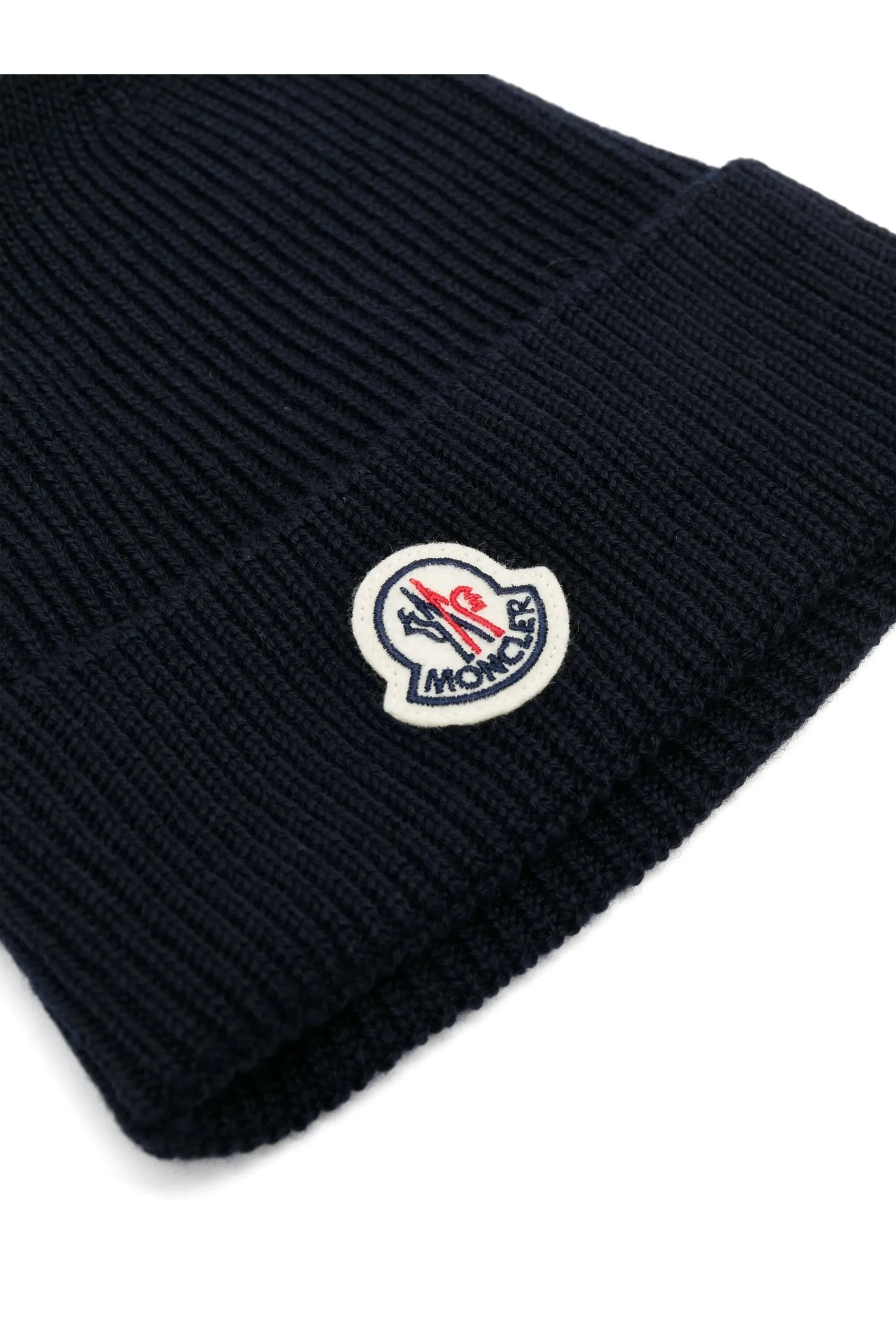 Classic Wool Beanie Hat Navy