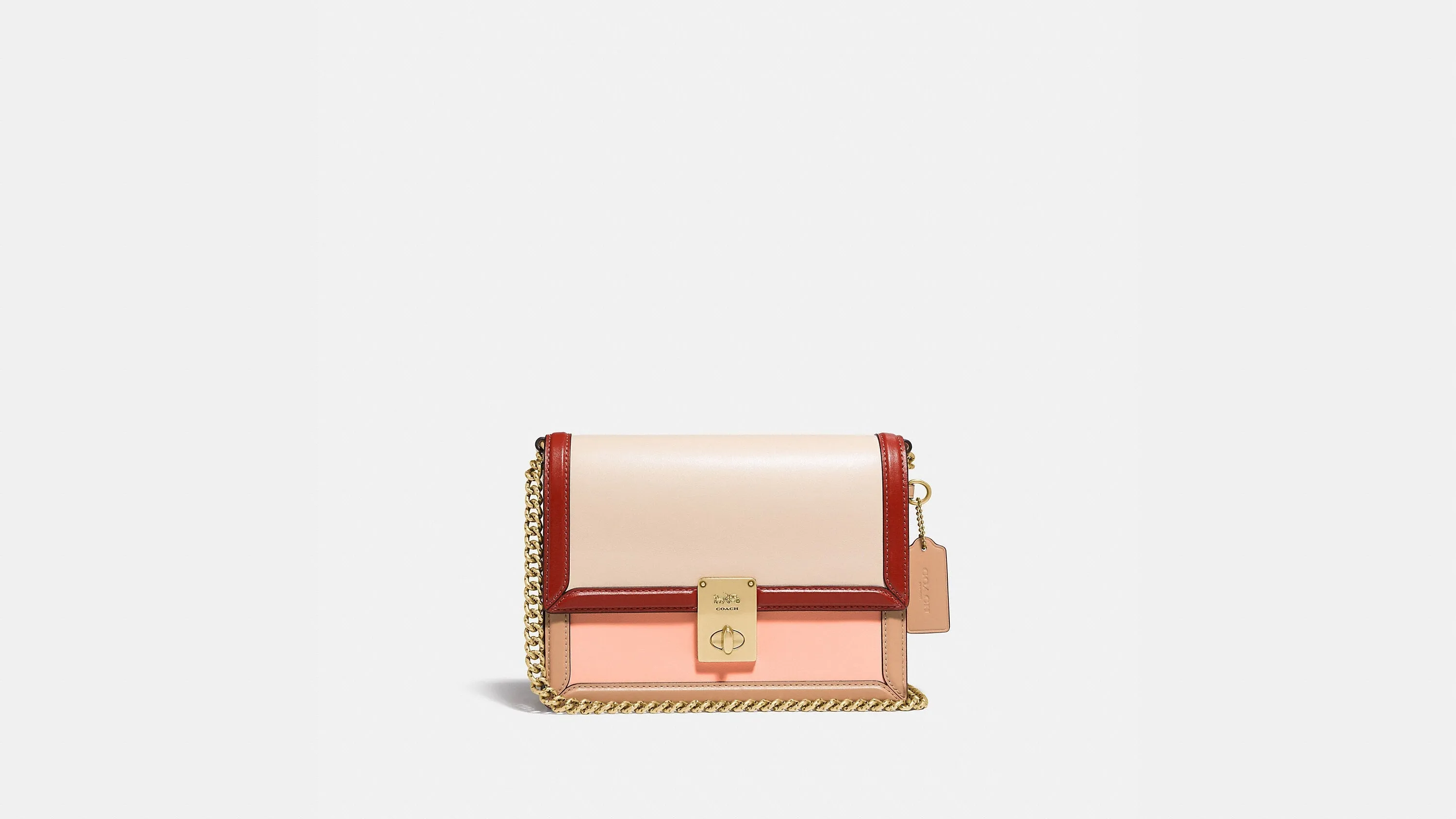 Coach Hutton Shoulder Bag In Colorblock