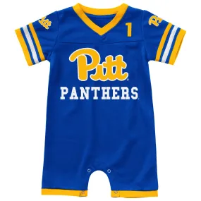 Colosseum Pitt Panthers Infant Royal Bumpo Football Romper