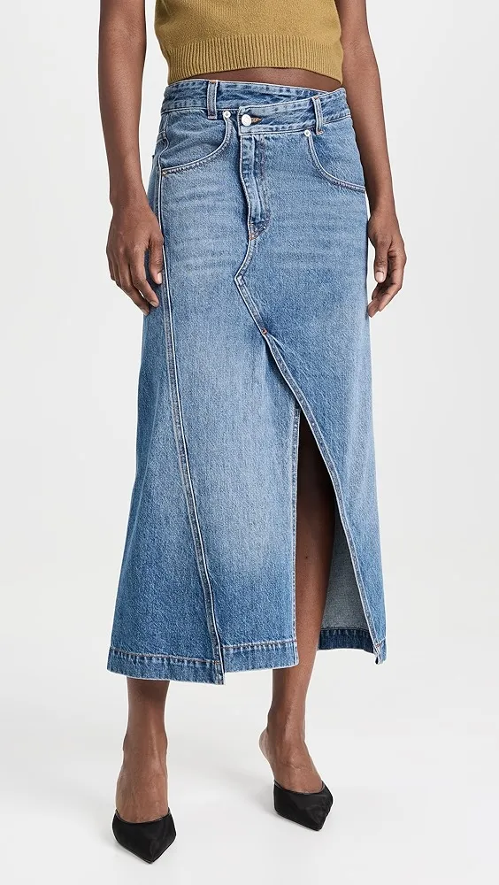 Commission   Shift Denim Skirt 