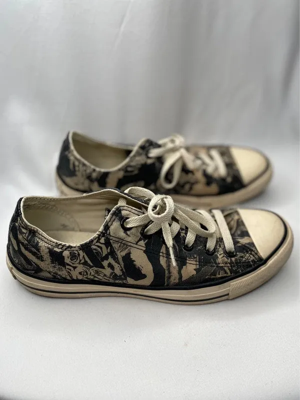 Converse 7 Men's black beige print low top trainers