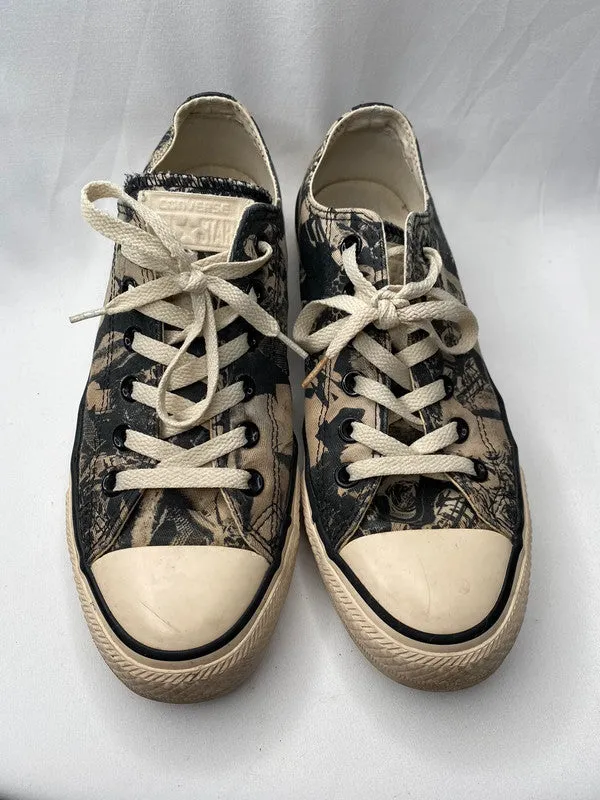 Converse 7 Men's black beige print low top trainers