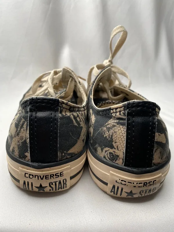 Converse 7 Men's black beige print low top trainers