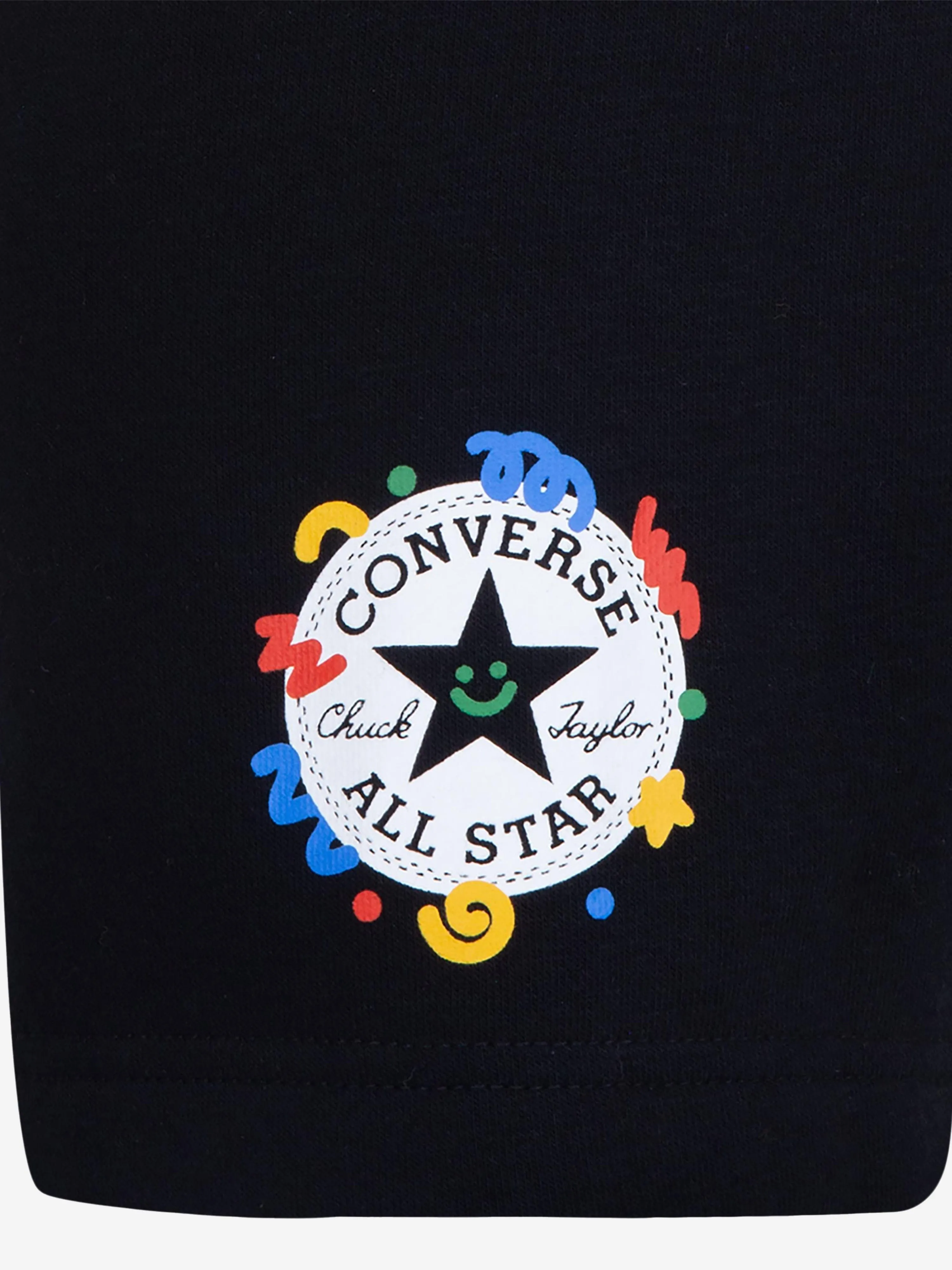 Converse Boys Squiggle T-Shirt And Shorts Set in Black