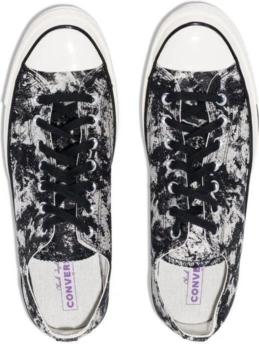 Converse Chuck 70 abstract-print low-top sneakers Black