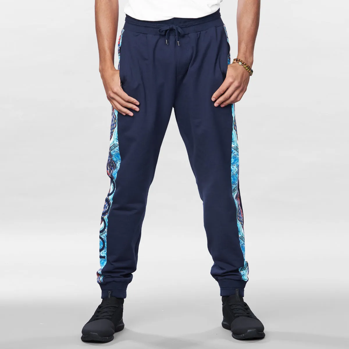 COOGI Blue-Red Fleece Jogger