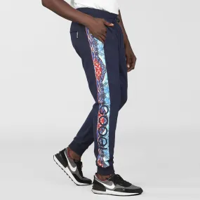 COOGI Blue-Red Fleece Jogger