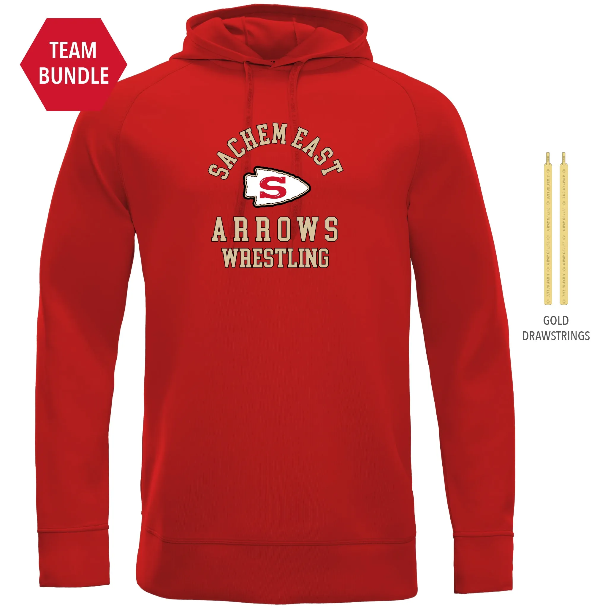 Cool-Touch Hoodie-Unisex--Sachem East Wrestling Team Store-