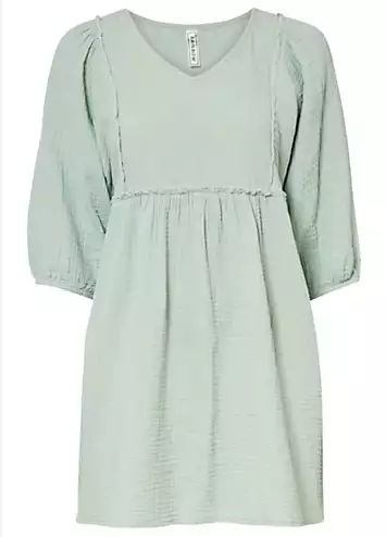 Cotton Muslin Tunic by bonprix | Look Again