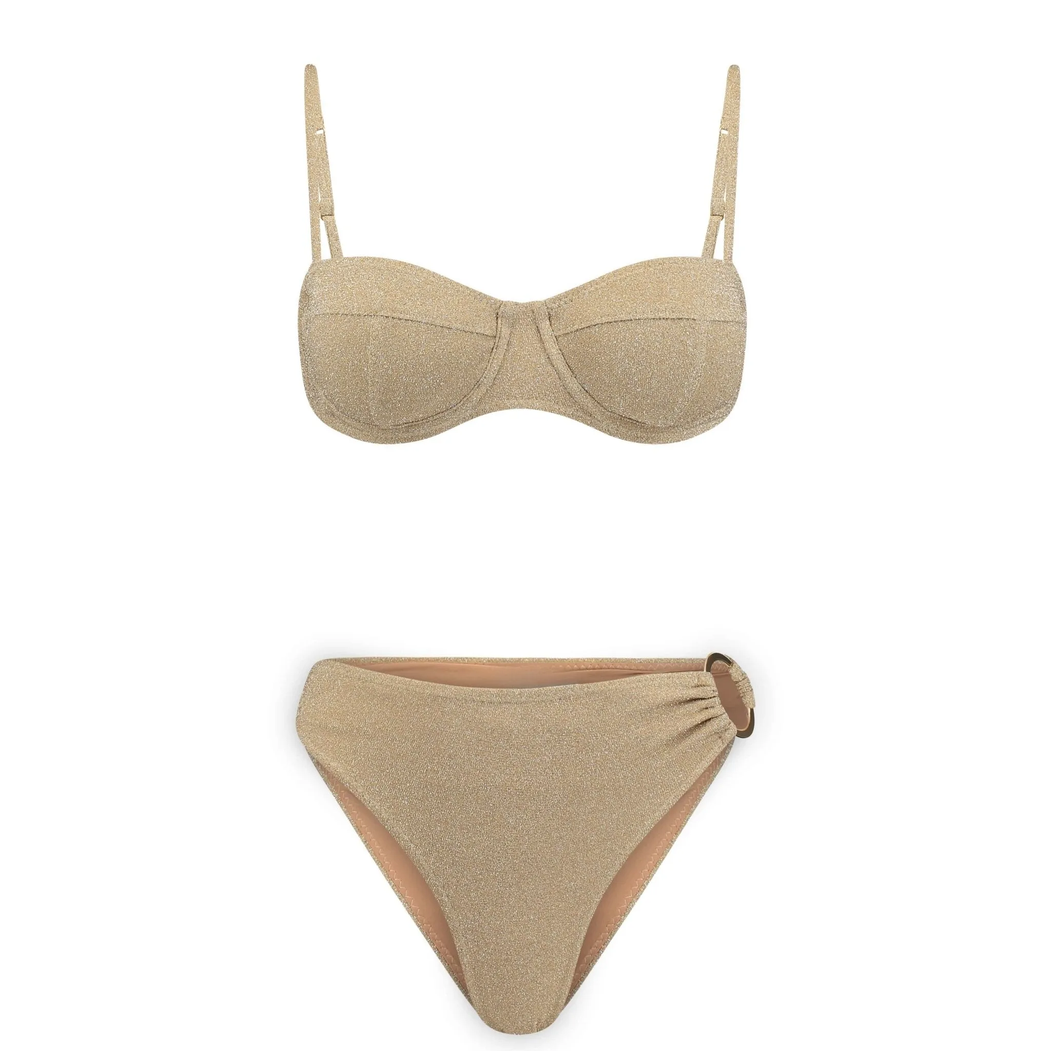 Cristalle Underwire Bikini Set | Gold Citrine