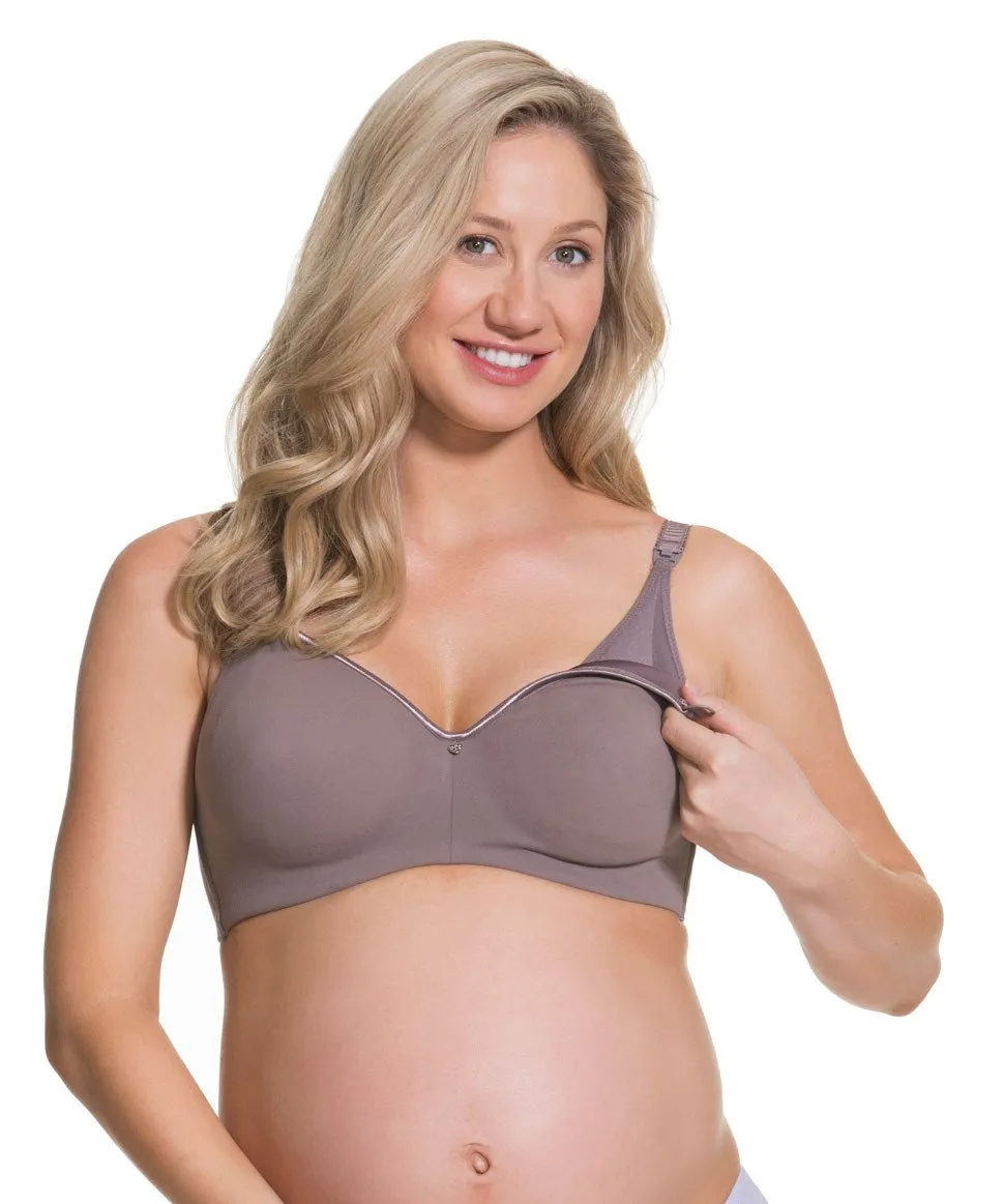 Croissant Maternity & Nursing Bra - Raisin