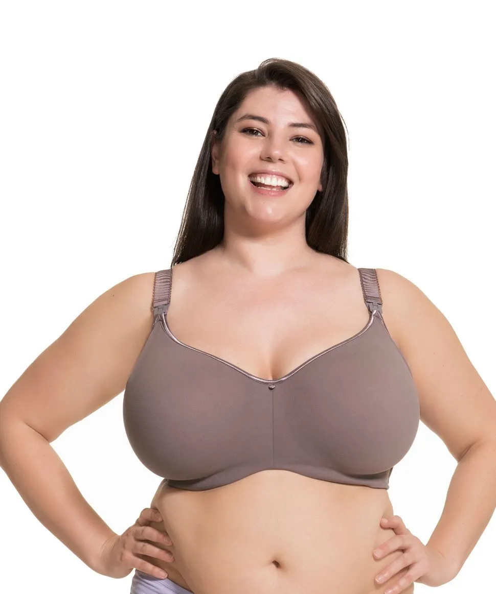 Croissant Maternity & Nursing Bra - Raisin