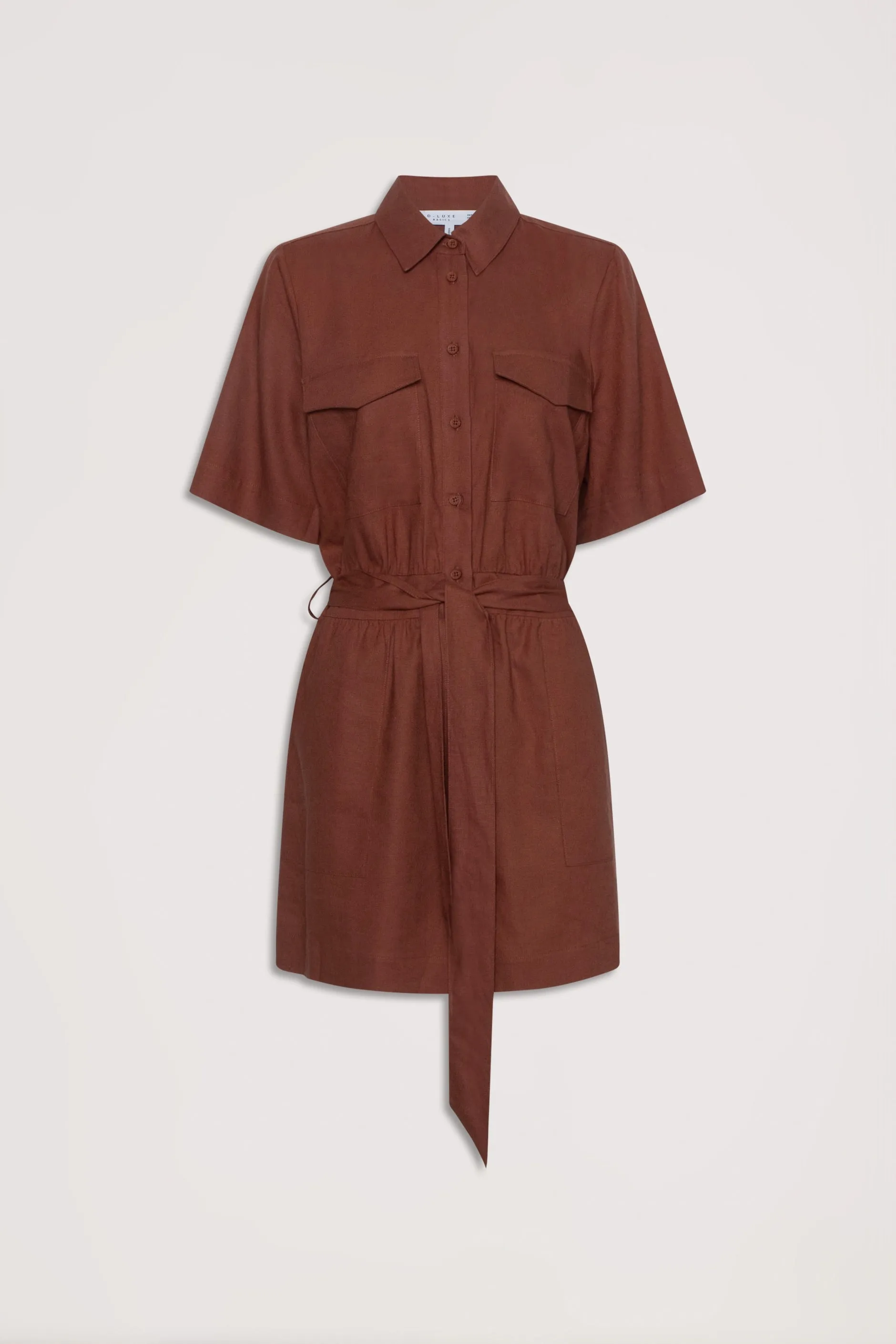 D-Luxe Linen Blend Romper